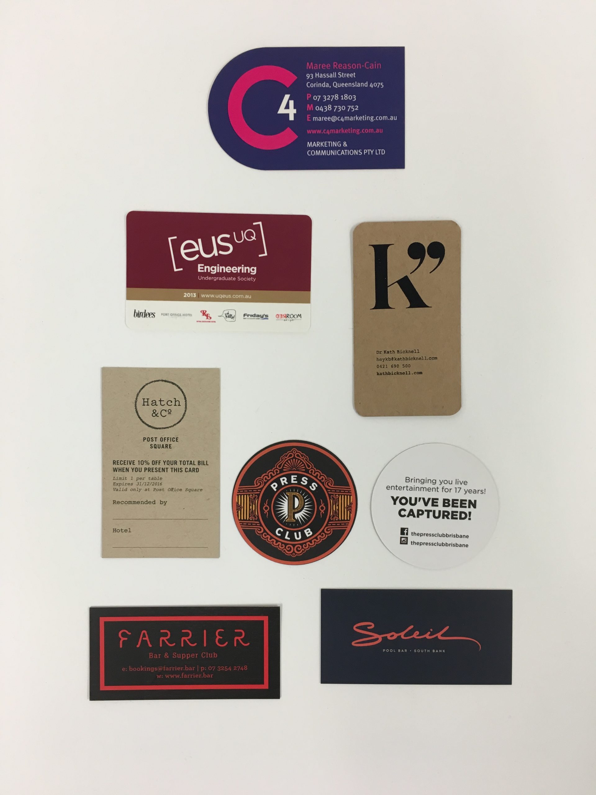 Smaller Rounder And Special Stock Business Cards